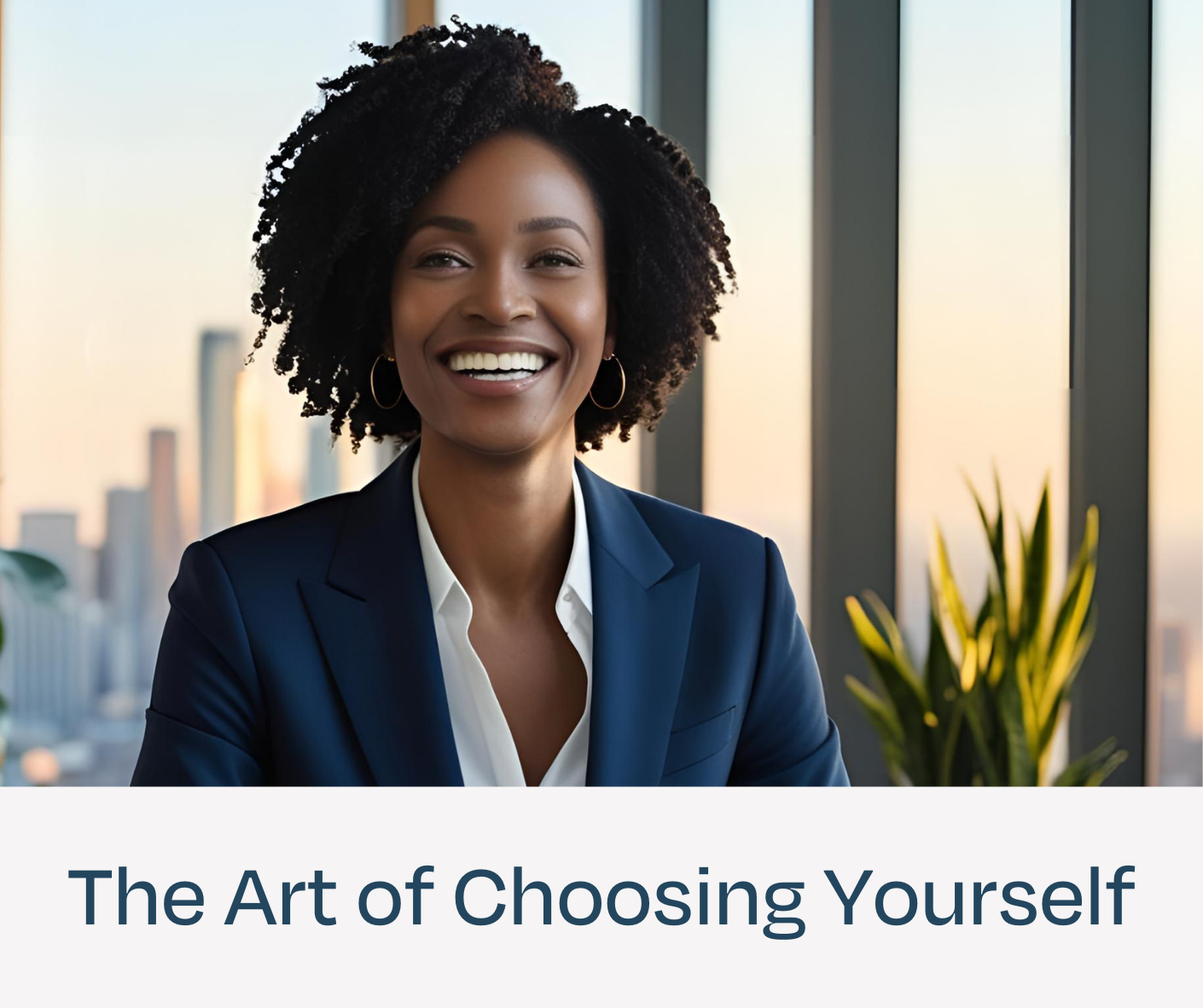 A professional Black woman smiling feeling confident in herself